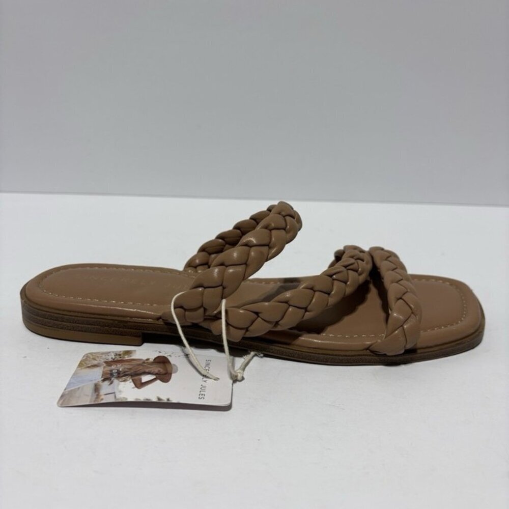 Sincerely Jules Women’s Venice Slide Sandals Brown, Size 9 M